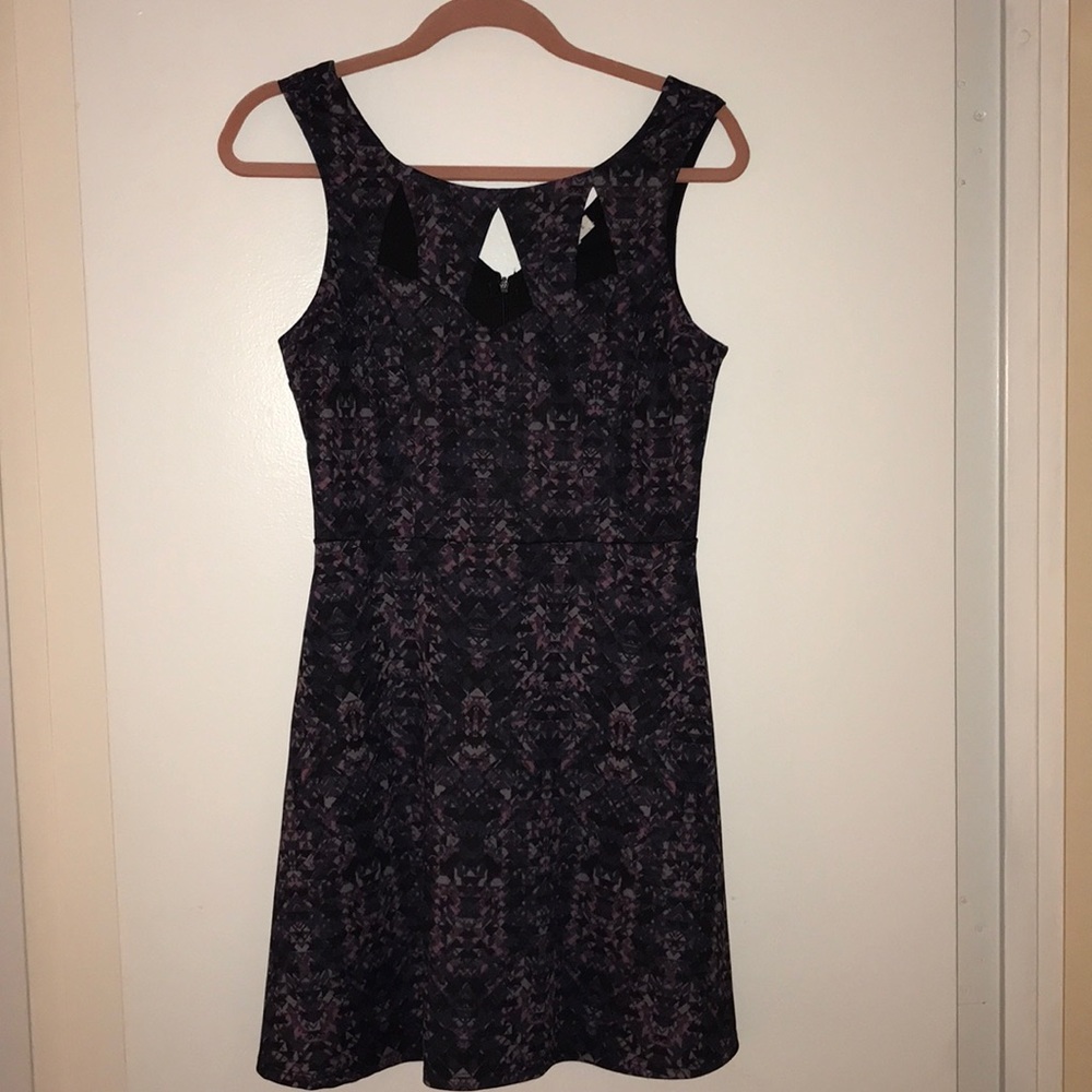 Purple print Socialite Dress